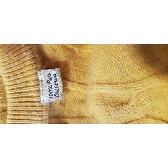 Peter Millar Men's Yellow Mustard Cashmere Knit Vest Sweater Large - Picture 11 of 13